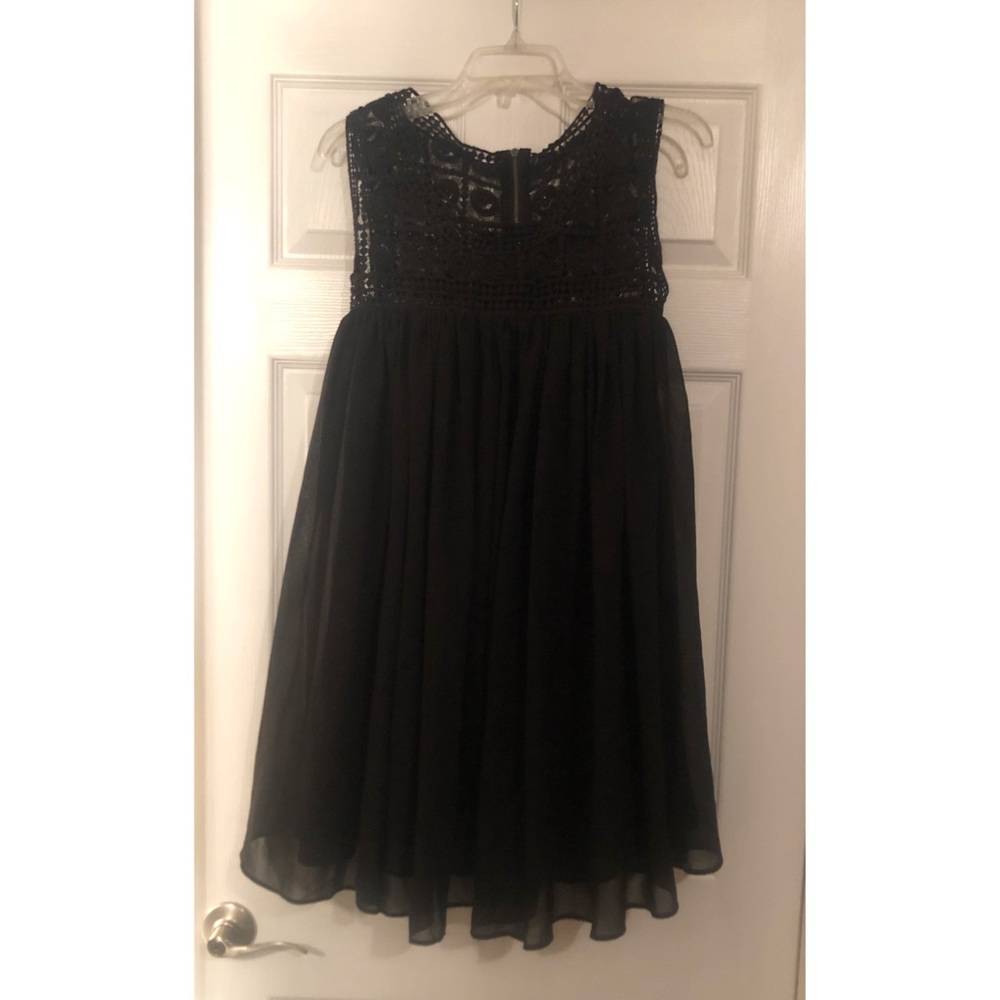 Black Flowy Sun Dress/Top